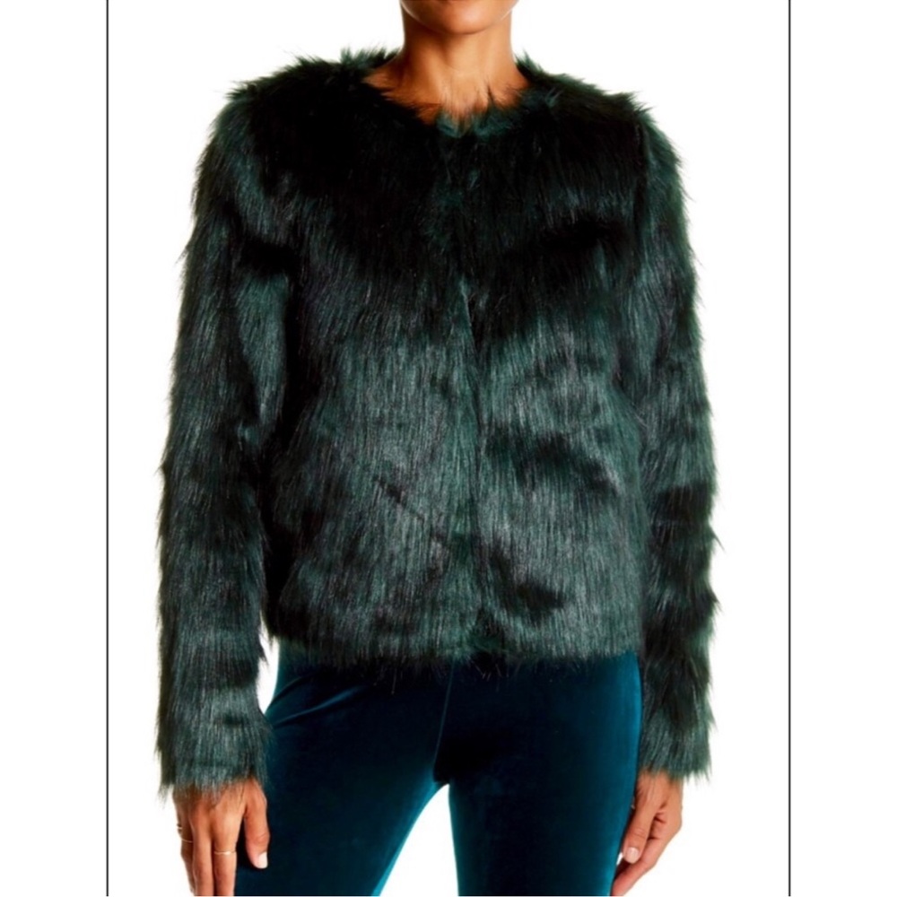 Green Faux Fur Jacket